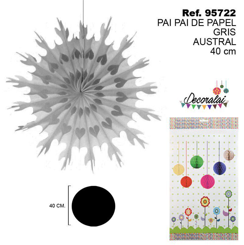TB2188 Australian Gray Paper Party Popper, 40 CM.