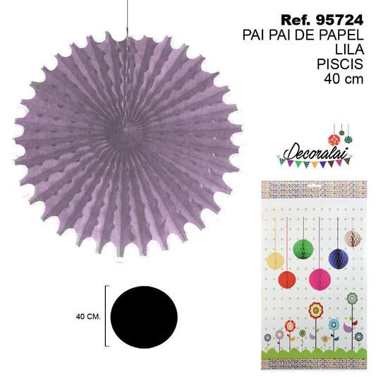 TB2190 Lilac Pisces Paper Confetti Pom-poms, 40CM