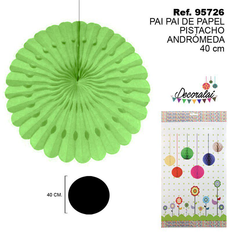 TB2192 Pistachio Andromeda Paper Streamers, 40CM