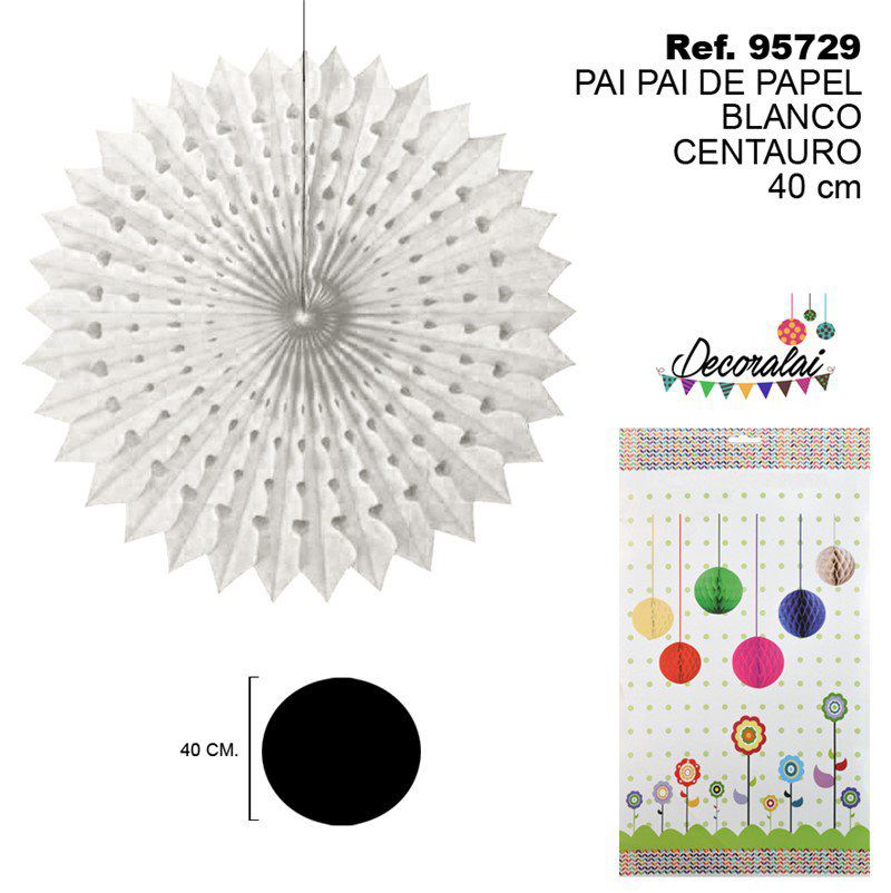 TB2195 Centauro White Paper Popper 40CM