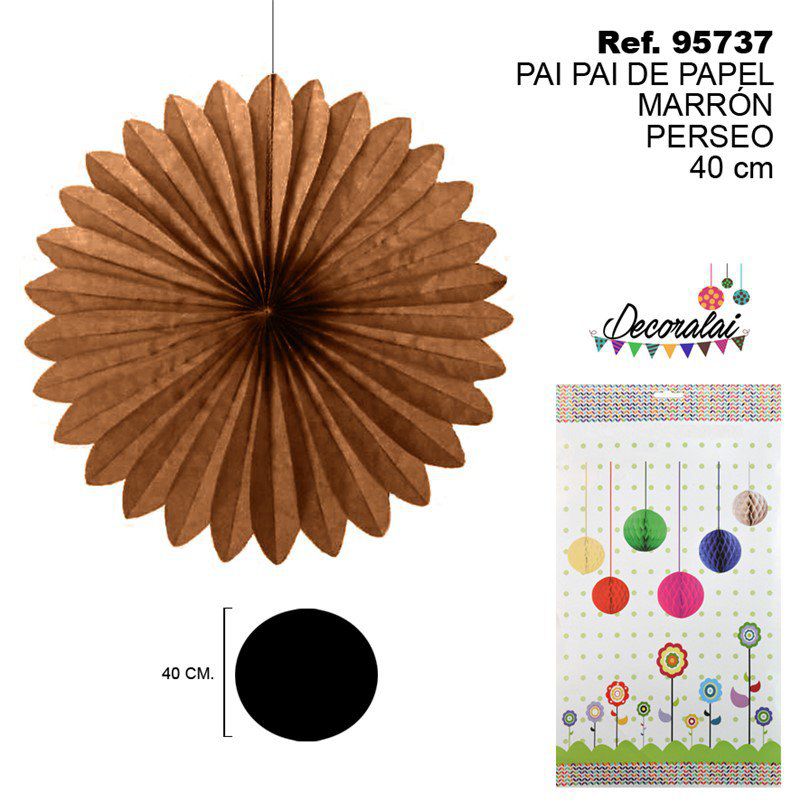 TB2203 Brown Paper Party Streamer Perseo 40CM