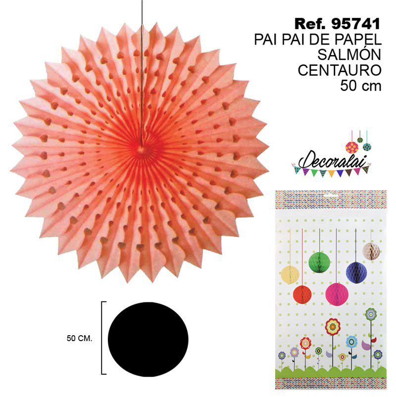 TB2207 Salmon Centauro 50CM Paper Streamer