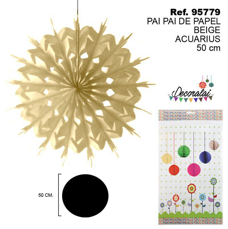 TB2240 Beige Aquarius Paper Streamers, 50CM