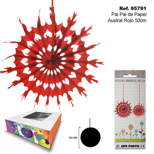 TB2243 Red Australian Paper Streamer, 50CM.