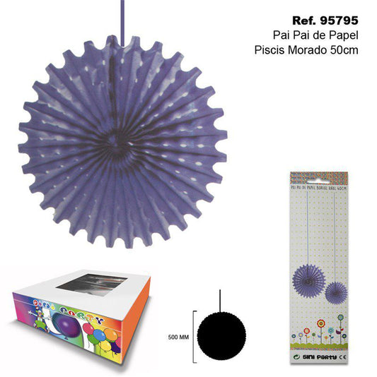 TB2247 Purple Mermaid Paper Streamers, 50CM