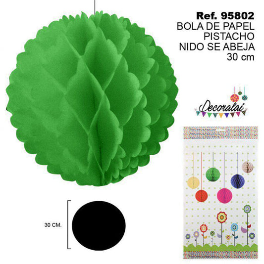 TB2253 Pistachio Beehive Paper Ball 30CM