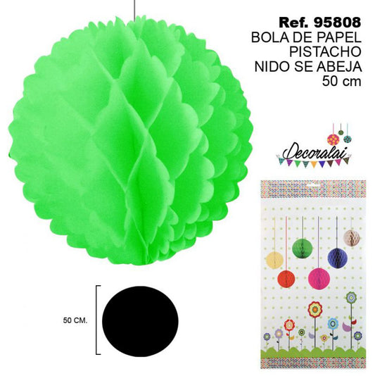 TB2258 Pistachio Honeycomb Paper Ball 50CM