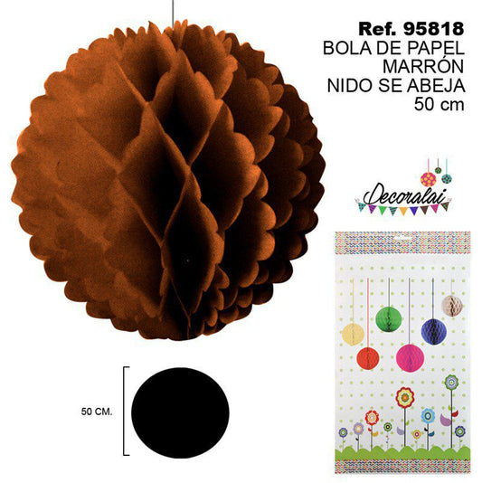 TB2267 Brown Paper Beehive Ball 50CM