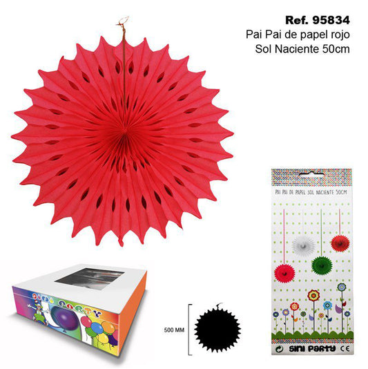 TB2281 Red Paper Streamer Sunrise 50CM