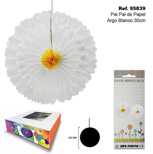 TB2286 White Paper Party Decoration, 30cm