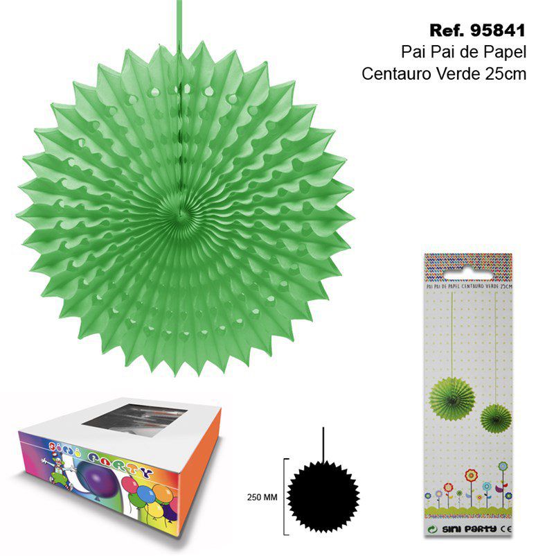 TB2288 Green Centauro Crepe Paper Streamer 25CM
