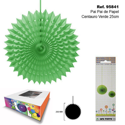 TB2288 Green Centauro Crepe Paper Streamer 25CM