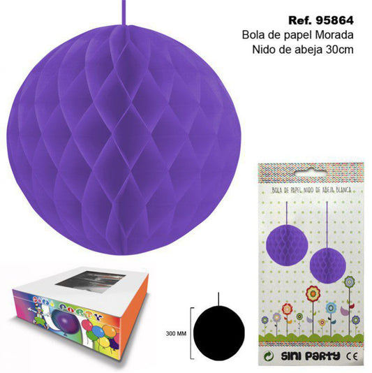 TB2301 Purple Paper Ball Beehive 30CM