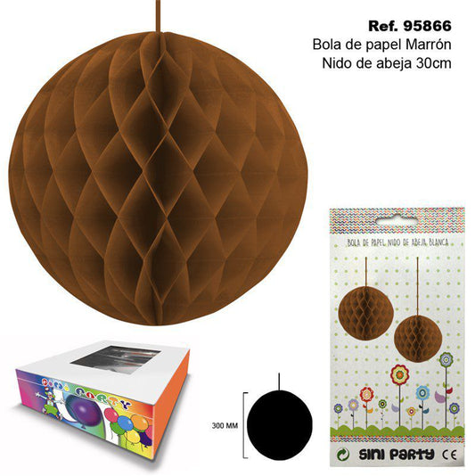 TB2303 Brown Paper Beehive Ball 30CM