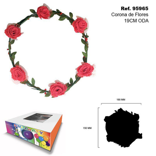 TB2327 Wreath of Flowers 19CM ODA