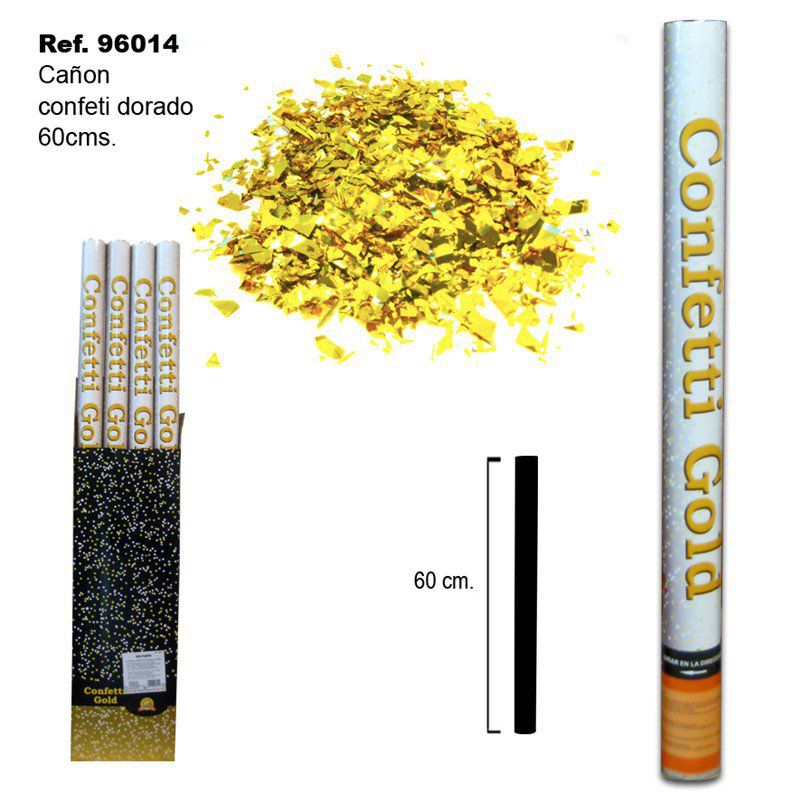 TB2343 GOLD CONFETTI CANNON 60CM