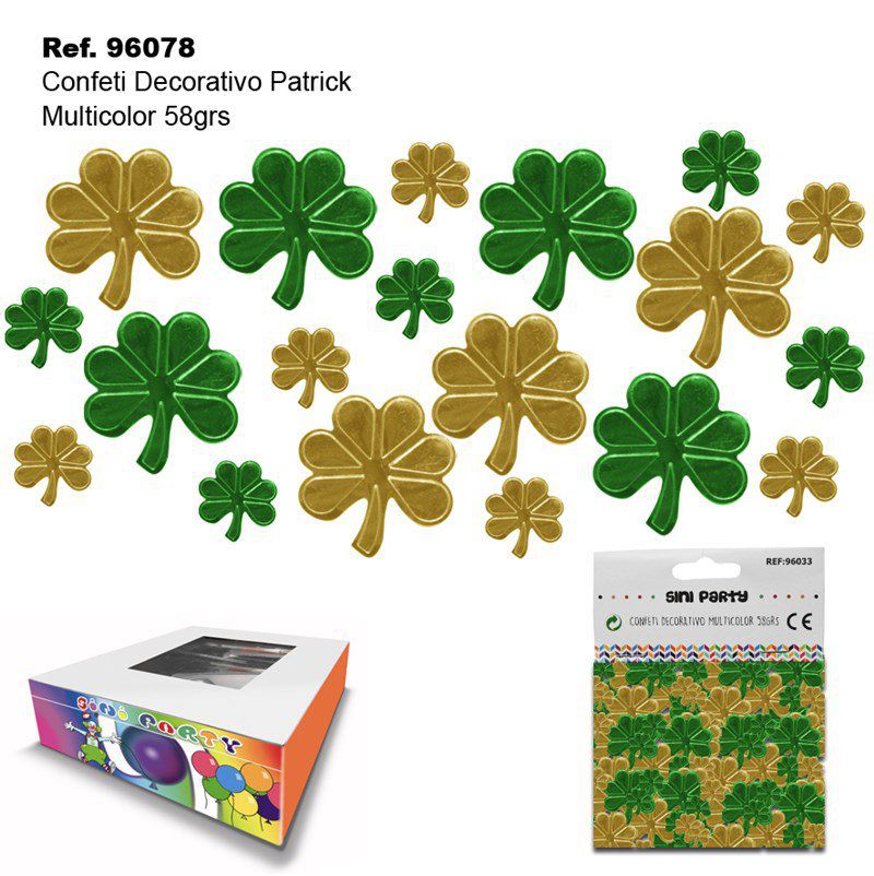 TB2367 Multicolor Decorative Confetti Patrick 58GRS