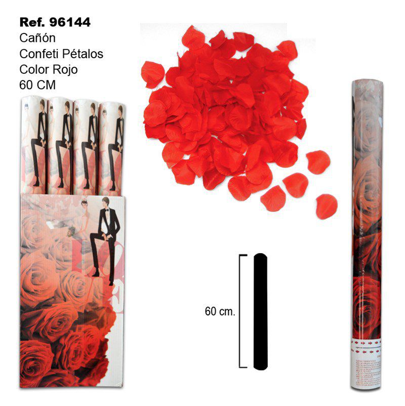 TB2404 Red Petal Confetti Cannon 60CM