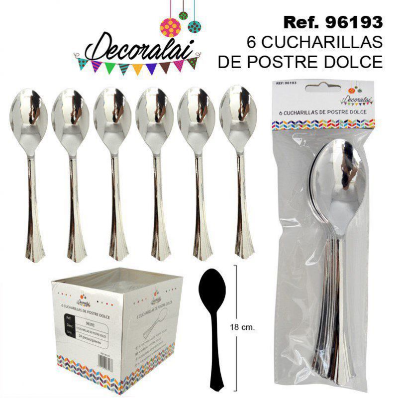 TB2427 6 Sweet Dessert Spoons