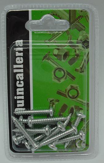 TB2533 POZ Galvanized Zinc Plate Threaded Screw, 4.5mm x 25mm.