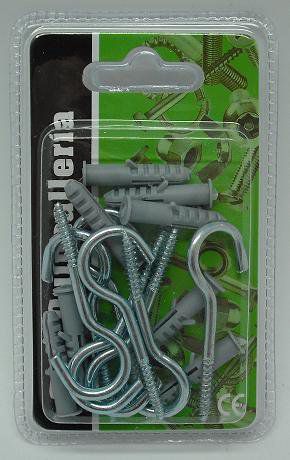 TB2551 Nylon anchor with plug and open head, size 6# + E6.